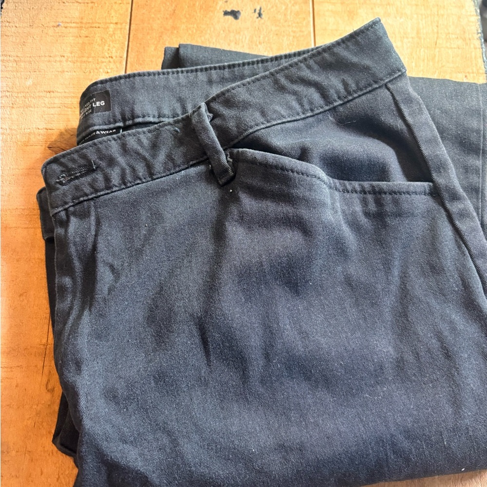 Black Straight Leg Pants